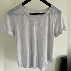 Lululemon Silverescent Tshirt with Open Tie Back